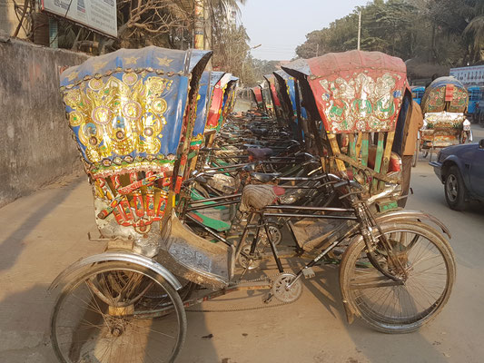 Rickshaw haut en couleur