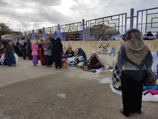 Sur un marché près du Turkménistan