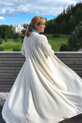 leichter Sommerbademantel Badeponcho Wellness&Spa Mantel Biobademantel Bathrobe 