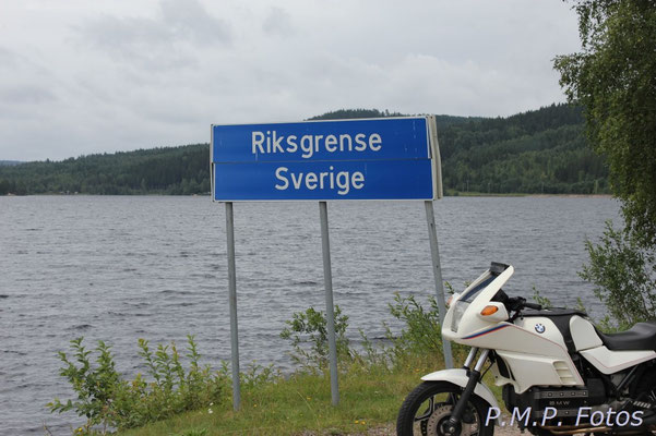 Grenze Schweden - Norwegen am Röjden See