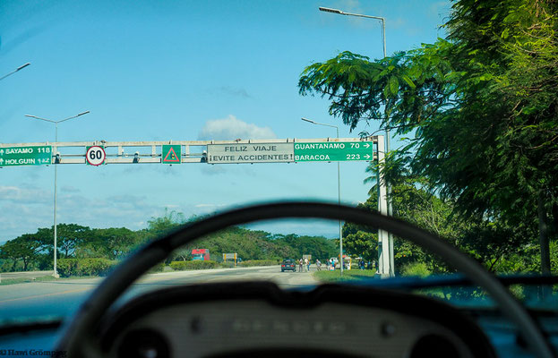 Aufbruch von Santiago de Cuba zur letzten Reiseetappe.
