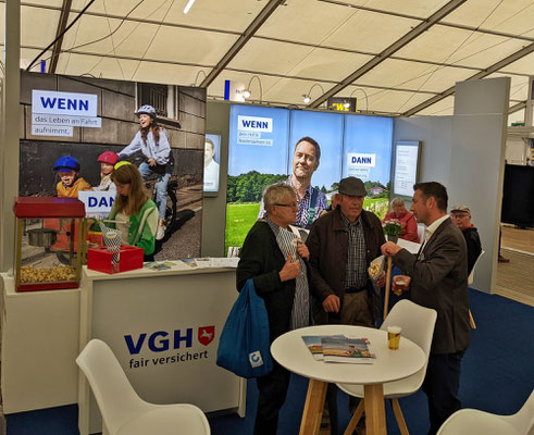 VGH Versicherung auf der Tarmstedter Messe. Stephan Kueck-Luers VGH Tarmstedt und Wilstedt