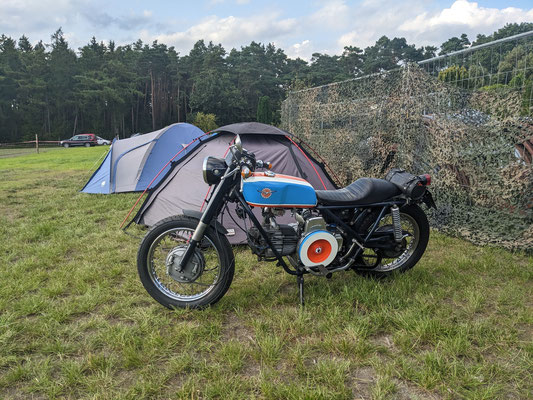 Camping beim Sommerfest des MC Bade Motorradclubs