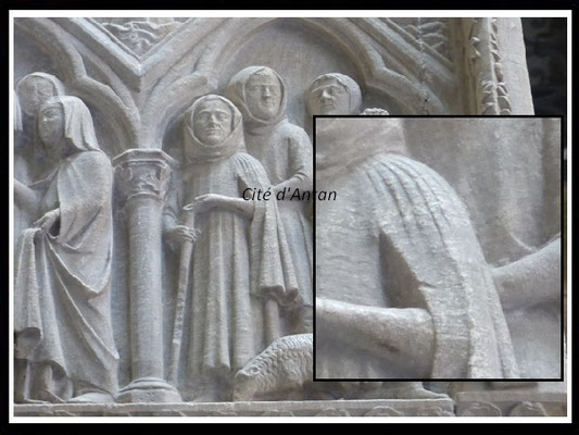 Gisant de Saint-Étienne, à l’abbaye d’Aubazine (détail)