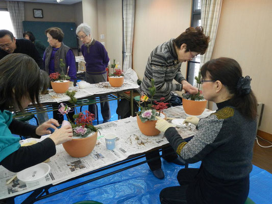 集合住宅での寄植講習会