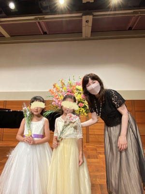 終演後小1女子二人と｜大田区東雪谷羽金ピアノ教室