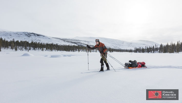 Auf Skitour auf dem Kungsleden