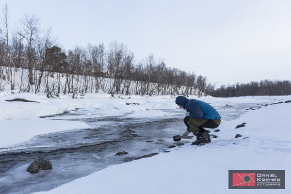 Wasserholen bei -22°C