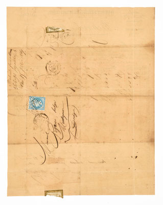 Brief von Richard Frére, Horloger á Morez, 1860, Briefhülle