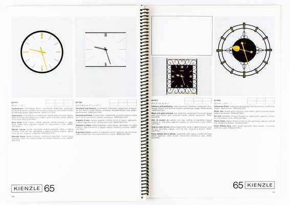 Uhrenkatalog der Kienzle Uhrenfabrik Schwenningen, von 1968, Katalognummer 305