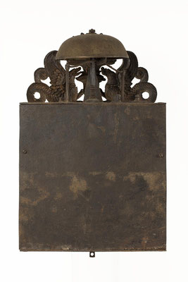 Comtoise Uhr mit Drachenmontiv, Jura 1826, Rückseite