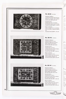 Kienzle Uhrenkatalog Nr. 634, von 1934, Seite 76