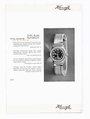 Kienzle Uhrenkatalog für Taschen- und Armbanduhren, Schwenningen, 1939, Seite 38