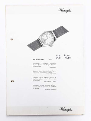 Kienzle Uhrenkatalog für Taschen- und Armbanduhren, Schwenningen, 1939, Seite 28