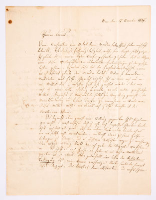 17. November 1837, Brief von I. Seiler (Bern) an Samuel Marti (Montbéliard), Inhalt 1