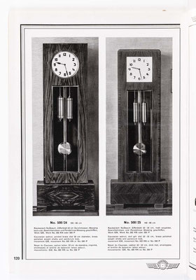 Kienzle Uhrenkatalog Nr. 634, von 1934, Seite 120