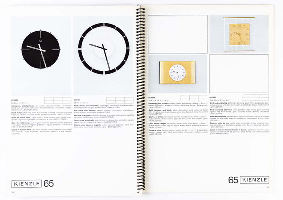 Uhrenkatalog der Kienzle Uhrenfabrik Schwenningen, von 1968, Katalognummer 305