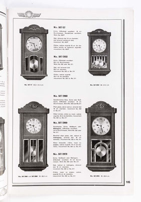 Kienzle Uhrenkatalog Nr. 634, von 1934, Seite 105