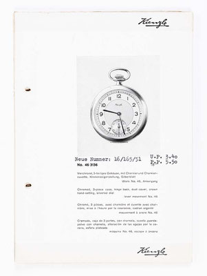 Kienzle Uhrenkatalog für Taschen- und Armbanduhren, Schwenningen, 1939, Seite 10