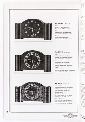 Kienzle Uhrenkatalog Nr. 634, von 1934, Seite 78