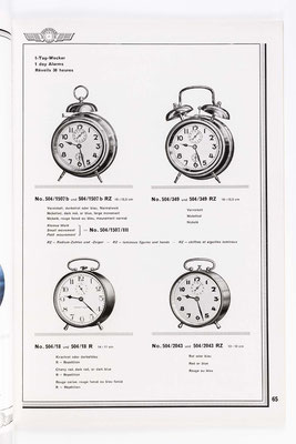 Kienzle Uhrenkatalog Nr. 634, von 1934, Seite 65