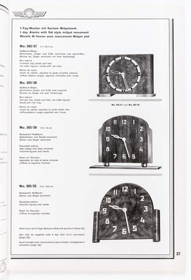 Kienzle Uhrenkatalog Nr. 634, von 1934, Seite 37