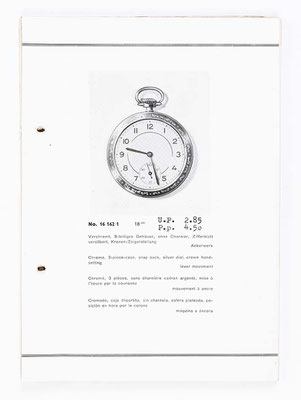 Kienzle Uhrenkatalog für Taschen- und Armbanduhren, Schwenningen, 1939, Seite 7