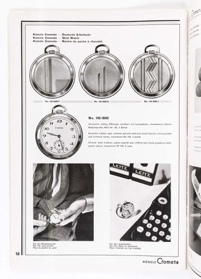 Kienzle Uhrenkatalog Nr. 634, von 1934, Seite 18