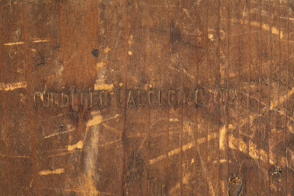 Rahmenuhr, Furderer Jaegler & Cie., Neustadt im Schwarzwald um 1875, Detail Signatur