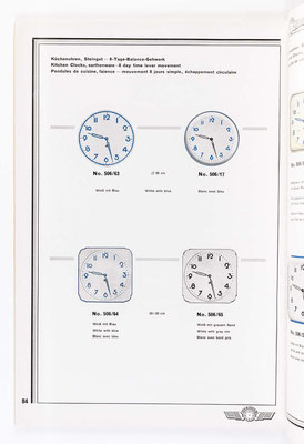 Kienzle Uhrenkatalog Nr. 634, von 1934, Seite 84