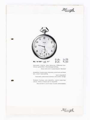 Kienzle Uhrenkatalog für Taschen- und Armbanduhren, Schwenningen, 1939, Seite 6