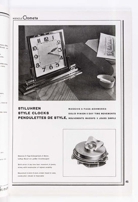 Kienzle Uhrenkatalog Nr. 634, von 1934, Seite 45