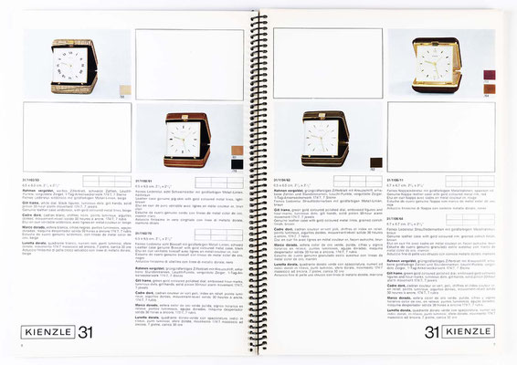 Uhrenkatalog der Kienzle Uhrenfabrik Schwenningen, von 1968, Katalognummer 305