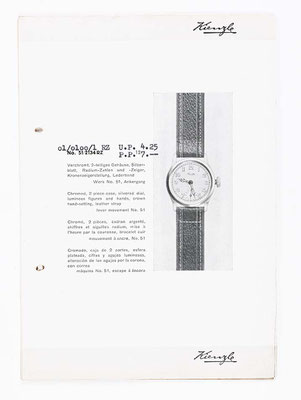 Kienzle Uhrenkatalog für Taschen- und Armbanduhren, Schwenningen, 1939, Seite 36