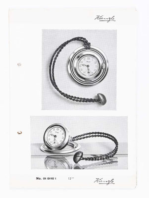 Kienzle Uhrenkatalog für Taschen- und Armbanduhren, Schwenningen, 1939, Seite 39