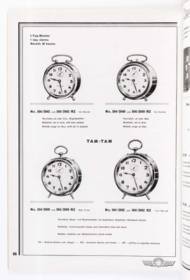 Kienzle Uhrenkatalog Nr. 634, von 1934, Seite 66