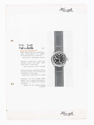 Kienzle Uhrenkatalog für Taschen- und Armbanduhren, Schwenningen, 1939, Seite 33