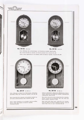 Kienzle Uhrenkatalog Nr. 634, von 1934, Seite 109