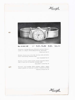Kienzle Uhrenkatalog für Taschen- und Armbanduhren, Schwenningen, 1939, Seite 37