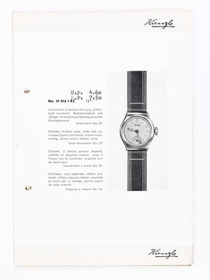 Kienzle Uhrenkatalog für Taschen- und Armbanduhren, Schwenningen, 1939, Seite 30