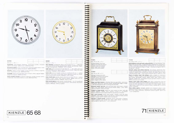 Uhrenkatalog der Kienzle Uhrenfabrik Schwenningen, von 1968, Katalognummer 305