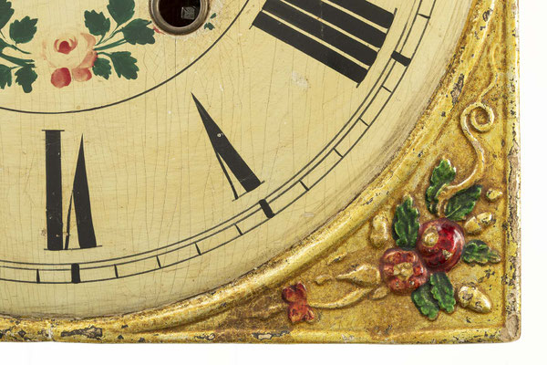 Detail Uhrenschild, Ecke rechts unten
