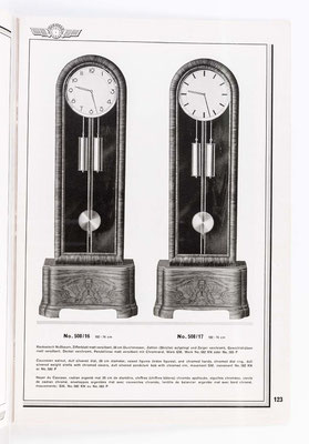 Kienzle Uhrenkatalog Nr. 634, von 1934, Seite 123