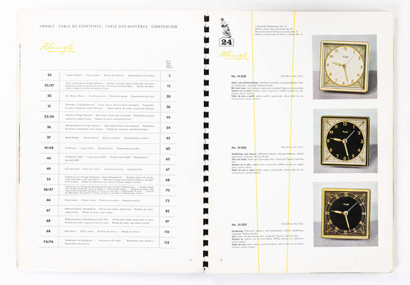 Kienzle Uhrenfabrik Schwenningen, Uhrenkatalog Nummer 153 von 1955, Seite 3