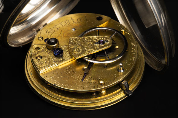 Pocket Watch Movement, Bristol 1883, Kuner Schwer & Co. 