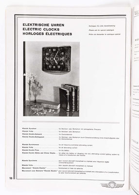 Kienzle Uhrenkatalog Nr. 634, von 1934, Seite 10