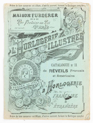 Catalog No 11, Horlogerie Illustree, Maison Furderer