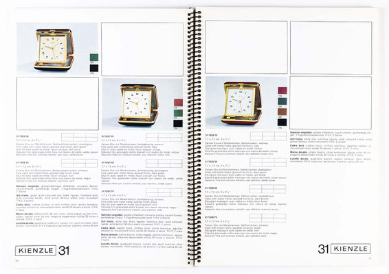 Uhrenkatalog der Kienzle Uhrenfabrik Schwenningen, von 1968, Katalognummer 305