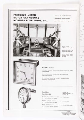 Kienzle Uhrenkatalog Nr. 634, von 1934, Seite 12