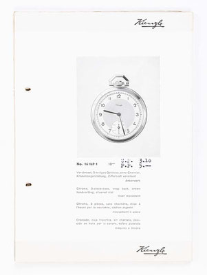 Kienzle Uhrenkatalog für Taschen- und Armbanduhren, Schwenningen, 1939, Seite 12